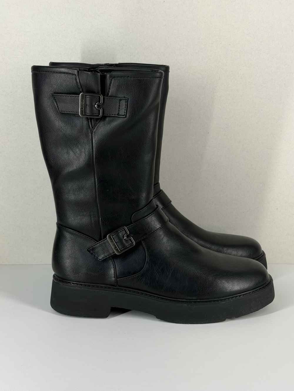 Dr. Scholl's Black Moto Buckle Boots
Chunky Lug Sole Size 9